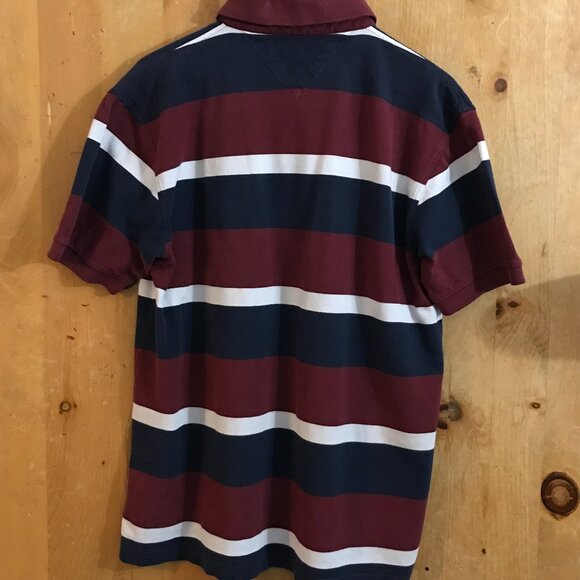 Tommy Hilfiger Men’s Polo Shirt – Size L – 100% Cotton – Striped - Picture 8 of 9